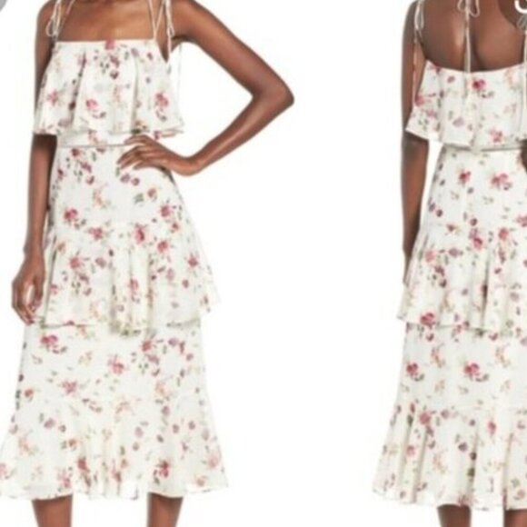 WAYF🌷 Imola 🌷Tiered 🌷Midi Dress 🌷XL🌷Nordstrom - Picture 1 of 10